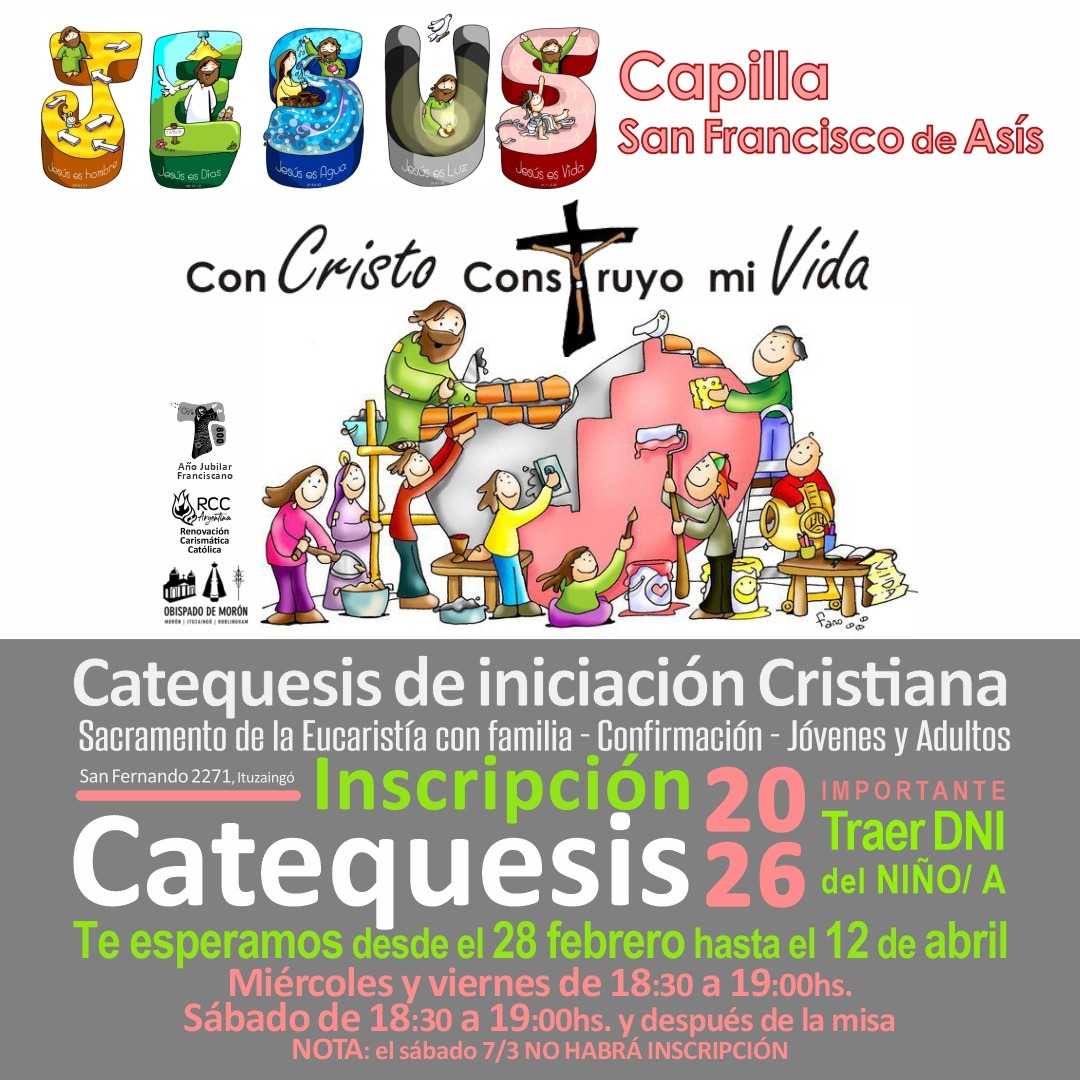 Catequesis de iniciación cristiana 2026